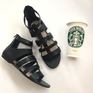 NEW Nine West Gladiator Black Sandals 9